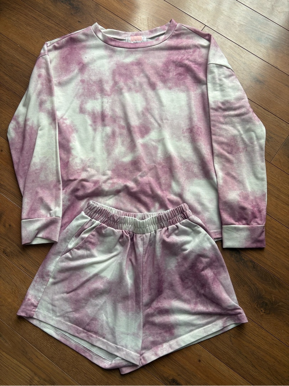 Tie-Dye lounge set - Pink and White